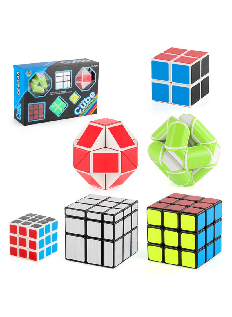 Rubik's Cube Ruler Series Gift Box Set Two- and Three-Order Mirror Rubik's Cube Children's Science Educational Toys (NO.FX7759 Rubik's Cube Set) - Image 1